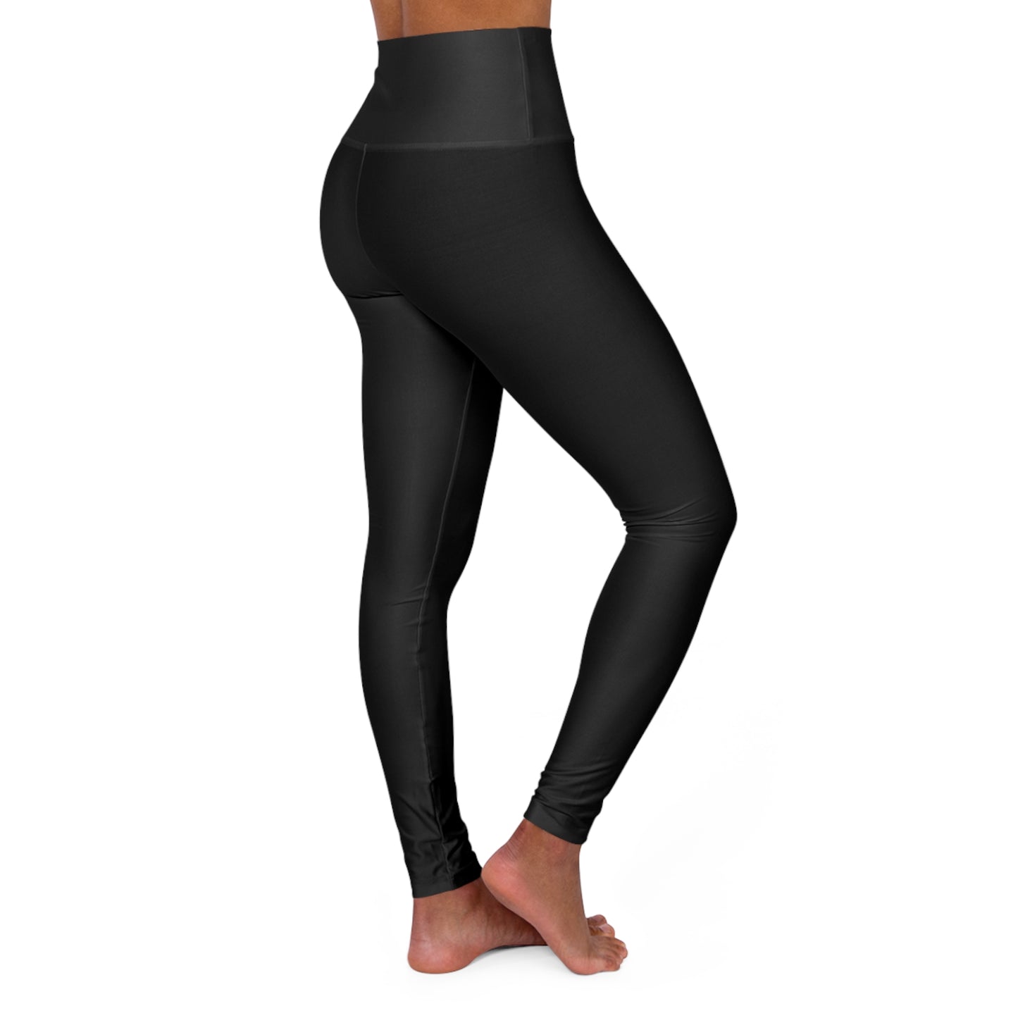 High-Waisted Black Yoga Leggings — Slim Fit Performance Leggings