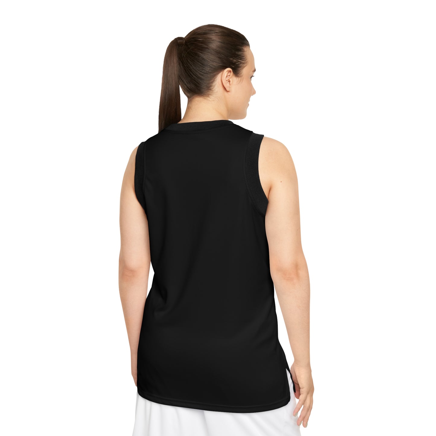 Basketball Jersey — Minimal Black AOP Tank