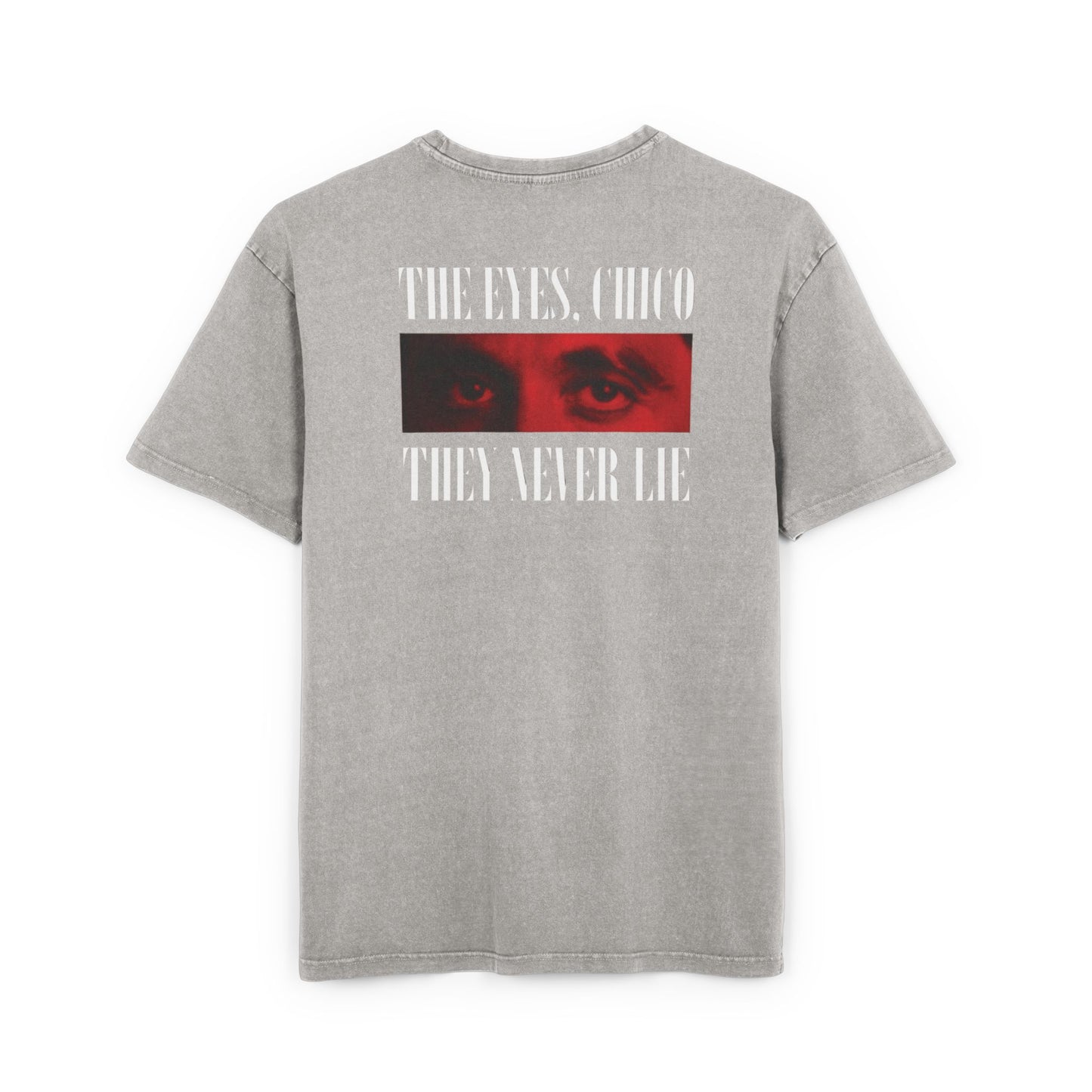 Oversized Retro Tee — "The Eyes Chico, They Never Lie"