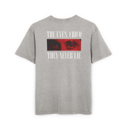 Oversized Retro Tee — "The Eyes Chico, They Never Lie"