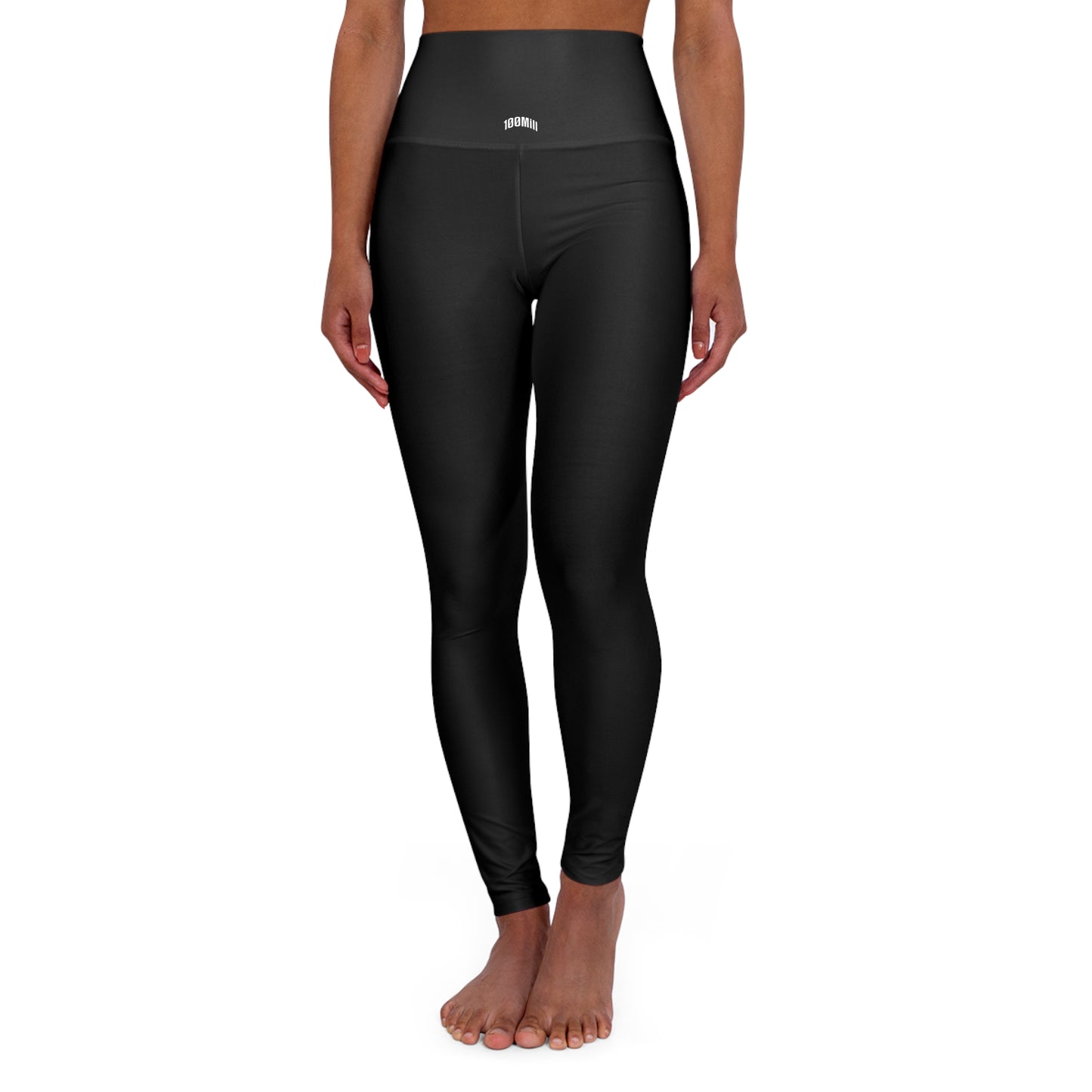 High-Waisted Black Yoga Leggings — Slim Fit Performance Leggings
