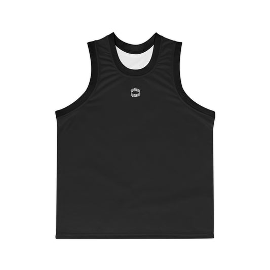Basketball Jersey — Minimal Black AOP Tank