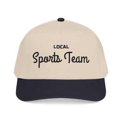 Black Mid Profile Baseball Cap