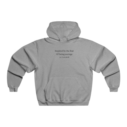 Inspirational Men's Hooded Sweatshirt - Fear to Courage Design