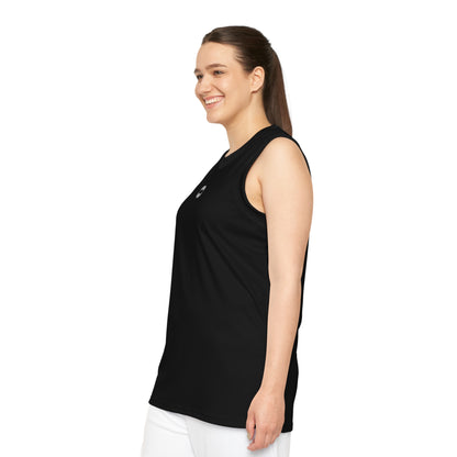 Basketball Jersey — Minimal Black AOP Tank