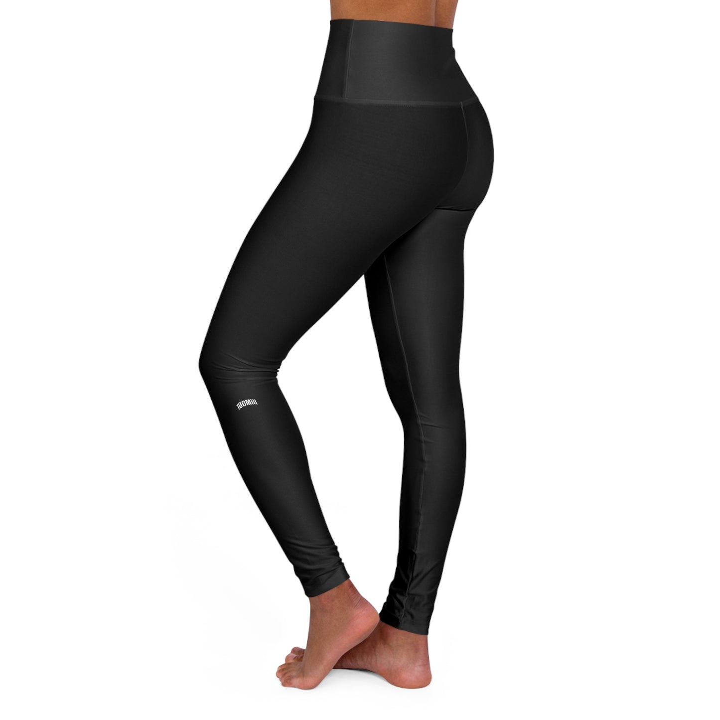 High-Waisted Black Yoga Leggings — Slim Fit Performance Leggings