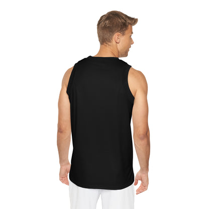 Basketball Jersey — Minimal Black AOP Tank