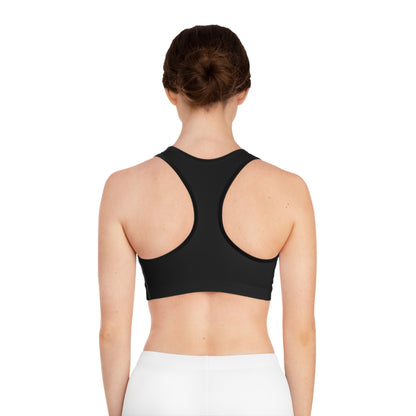 Black Racerback Sports Bra — Minimal Athletic Crop Top