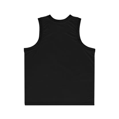 Basketball Jersey — Minimal Black AOP Tank